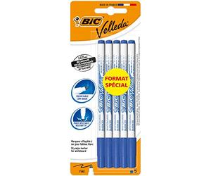 BIC 9246351 Lot de 5 Marqueurs pour tableau blanc Bleu