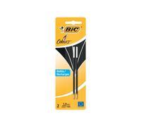 BiC® 931779 4 COLOURS Recharge pour stylo à bille - 0,4 mm, 2 pièces, noir