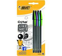 BIC 933941 Coffret avec 4 stylos, couleur noir