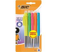 BIC 951490 M10 Lot de 10 Stylos Bille pointe moyenne Bleu
