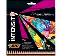 BIC 967823 24 Crayons de couleur BIC INTENSITY Premium couleurs assorties