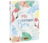 BIC Coffret My Stationery Box - 28 pièces: 10 feutres, 6 stylos-bille, 4 surligneurs, A5 blanc