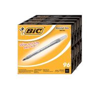 BIC AMERICA BIC Round Stic Ball Pen, Medium Point, 1.0 mm, 96 Count, Black by