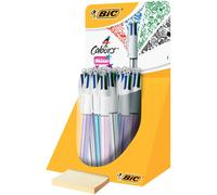 BIC - BIC BALKPEN 4 couleurs Shine M assorti | Afficher un présentoir de 20 pièces x 20 | 20 pièces