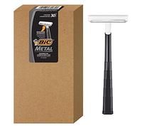 BIC Bic Lot de 30 rasoirs jetables en métal pour homme, lame unique, 30 pièces (6 paquets de 5 rasoirs)