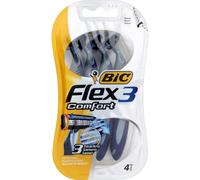Bic Blister 4 Rasoirs Flex 3 Comfort ¿ 3 Lames Mobiles T¿Te Pivot + Bande Lubrifiante