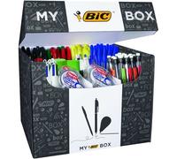 Bic Boite - 124 Produits: 54 X Stylos-Bille Cristal, 14 X Stylos-Bille 4 Colours, 2