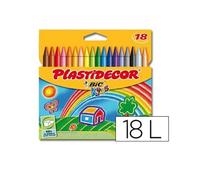 BIC Plastidecor – Trousse de 18 crayons de couleurs