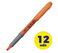 Bic Brite Liner Grip Marqueurs fluorescents Boîte de 12 pièces/Oranges