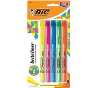 BIC Brite Liner surligneurs fluorescents 5/Pkg-Divers Coloris