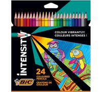 BIC Crayons de couleur Color Up – Coloris assortis – Étui carton de 24 G
