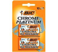 Bic Chrome Platinum 10 Lames De Rasoir Double Tranchant Classique