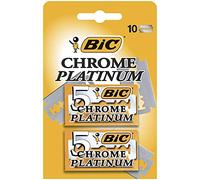 Bic Chrome Platinum 10 Lames Double Tranchant De Rasoir Classique