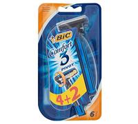 BIC Rasoirs jetables Comfort 3 Pivot – 3 lames – Paquet de 6