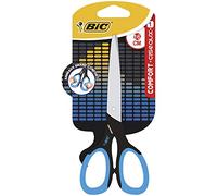 BIC Comfort Ciseaux Enfants 16 cm - Noir/Bleu ou Noir/Rouge (sans choix possible), Blister de 1