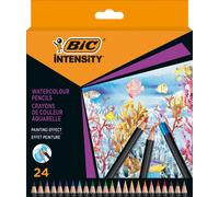 Bic - crayon de couleur aquarelle Intensité, paquet de 24