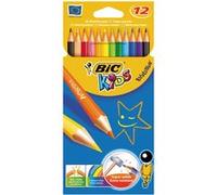 Bic - Crayon De Couleur Evolution - Lot De 12 Pochettes De 12 +1 Kdo G