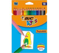 BIC Crayons de couleur KIDS Tropicolors, étui carton de 18