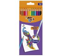 BIC Crayons de couleur Evolution Illusion effaçables – Lot de 12