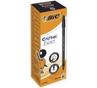 BIC Cristal Exact Noir Stylo à bille Ultra-fin 20 pièce(s) noir G