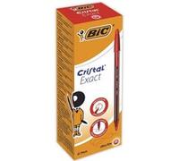 BIC Cristal Exact Rouge Stylo à bille Ultra-fin 20 pièce(s) Rouge G