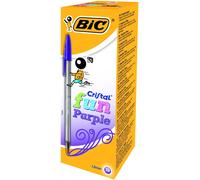 C/20 Boligrafos Bic Cristal Large Fun Violeta - [Livre en VO] Unknown (Auteur)