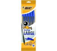 Bic Cristal Large 888746 Stylos À Bille À Encre À L'huile / 5 Unités / Bleu