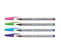 Bic Cristal Large Fashion Blister De 4 Stylos-Billes Assorti Fantaisie