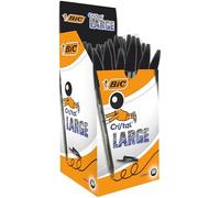 Bic Cristal Large Caja de 50 Bolígrafos Negros