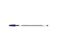 BIC Cristal Original Stylo bille à capuchon - pointe moyenne 1 mm - Bleu - Pack Promo 90 + 10 OFFERTS