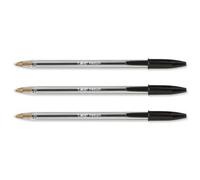Bic Cristal Medium Stylo 1.0 mm Lot de [3] - Noir