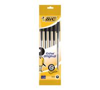 BIC Cristal Original Lot de 5 stylos à bille 0,4 mm - Noir