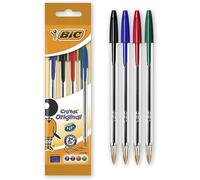 Stylo Bic Cristal - Pochette De 4