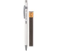 BIC Porte-mine Criterium 2 mm HB – Corps noir ou blanc – Blister 1 + 6 mines