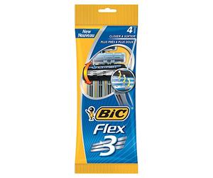 Bic - Disposable razors flex 3 triple lame shaver 4 pack