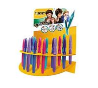 BIC Stylo plume Easy Clic Classique - Boîte de 20 - Rose G