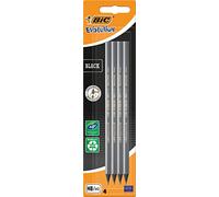Bic - Ecolution Evolution - Blister de 4 Crayons Graphites - Noir
