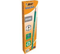 BIC Ecriture Evolution Original Crayons à Papier Gris - Certifiés NF Environnement - Pointe HB, Boîte de 12