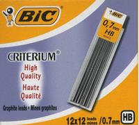Bic - Etui De 12 mines pour Criterium 0,7 Hb - LOT de 12 Etuis