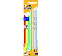 Bic EVOLUTION 646 Pack de 4 crayons à mine graphite HB Couleurs assorties