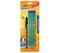 Blister De 4 Crayons À Papier Hb Bic Evolution 655 Hexagonal Bout Gomme