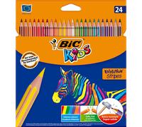 Bic Evolution Stripes crayons de couleur 24 couleurs No 9133