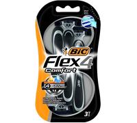 BIC Flex 4 Comfort Rasoirs Jetables 4 Lames 3 unités