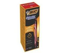 BIC Gel-ocity Quick Dry Rouge Stylo à bille rétractable avec clip Moyen 12 pièce(s) Rouge G