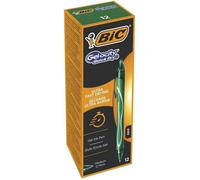 Bic Gel-Ocity Quick Dry Stylos-Gel Rétractables Pointe Moyenne (0, 7 Mm) - Vert, Boîte De 12 - 964771