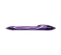 BIC Gel-ocity Quick Dry Stylos-Gel Rétractables Pointe Moyenne (0,7 mm) - Violet