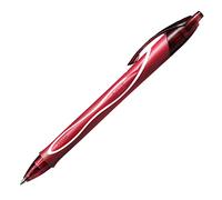 BIC Gel-ocity Quick Dry - Stylos-Gel Rétractables Séchage Ultra-Rapide - Pointe Moyenne (0,7 mm) - Rouge, Boîte de 12