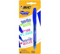 BIC Stylo gel Gel-ocity effaçable 0,7 mm Bleu