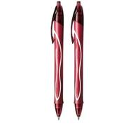 BIC Gelocity Stylo-bille rétractable Rouge Pointe 0,7 mm 949874 (Lot de 2)
