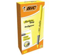 BIC 811935 Pointe biseautée Jaune 12pièce(s) marqueur - Marqueurs (Jaune, Pointe biseautée, Jaune, Gris, Jaune, Rond, 12 pièce(s))